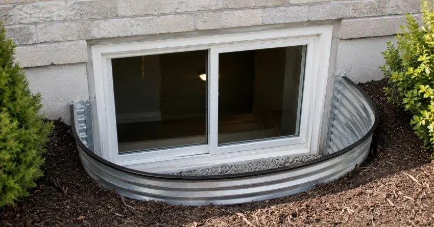 new casement kitchen window installed above sink in Ajax