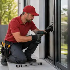Modern replacement windows on a local home